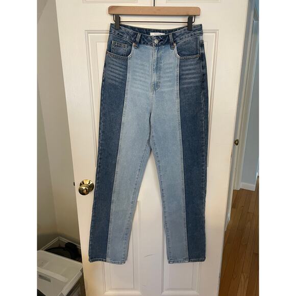 Pacsun Womens Jeans Size 28 90s Boyfriend Two Toned All Cotton Medium Light Wash - Picture 1 of 9